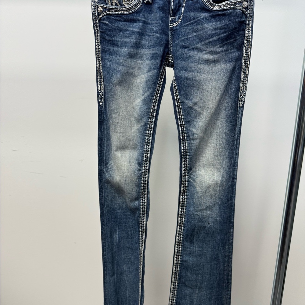 Rock Revival Rima Stylish Blue Denim Jeans size 25x32